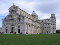 The Duomo (Cathedral) in Pisa with the Leaning Bell Tower